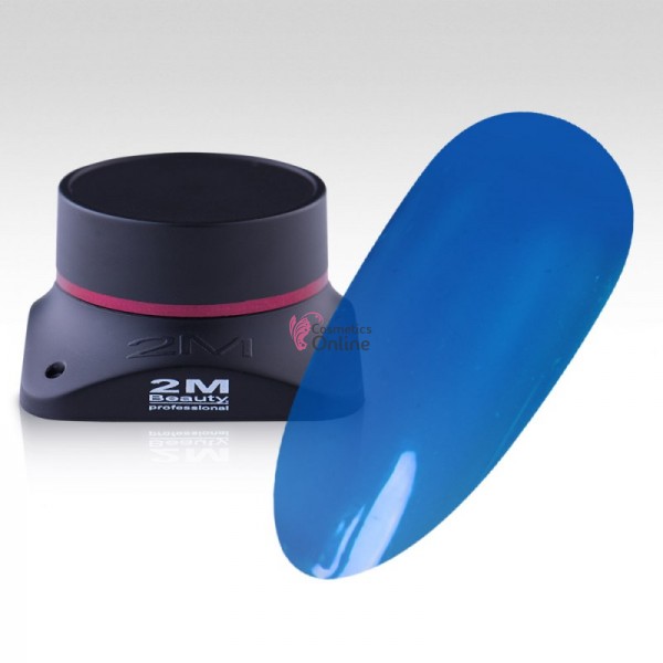 Gel UV 2M Beauty - color vitraliu MC 01 albastru 5g